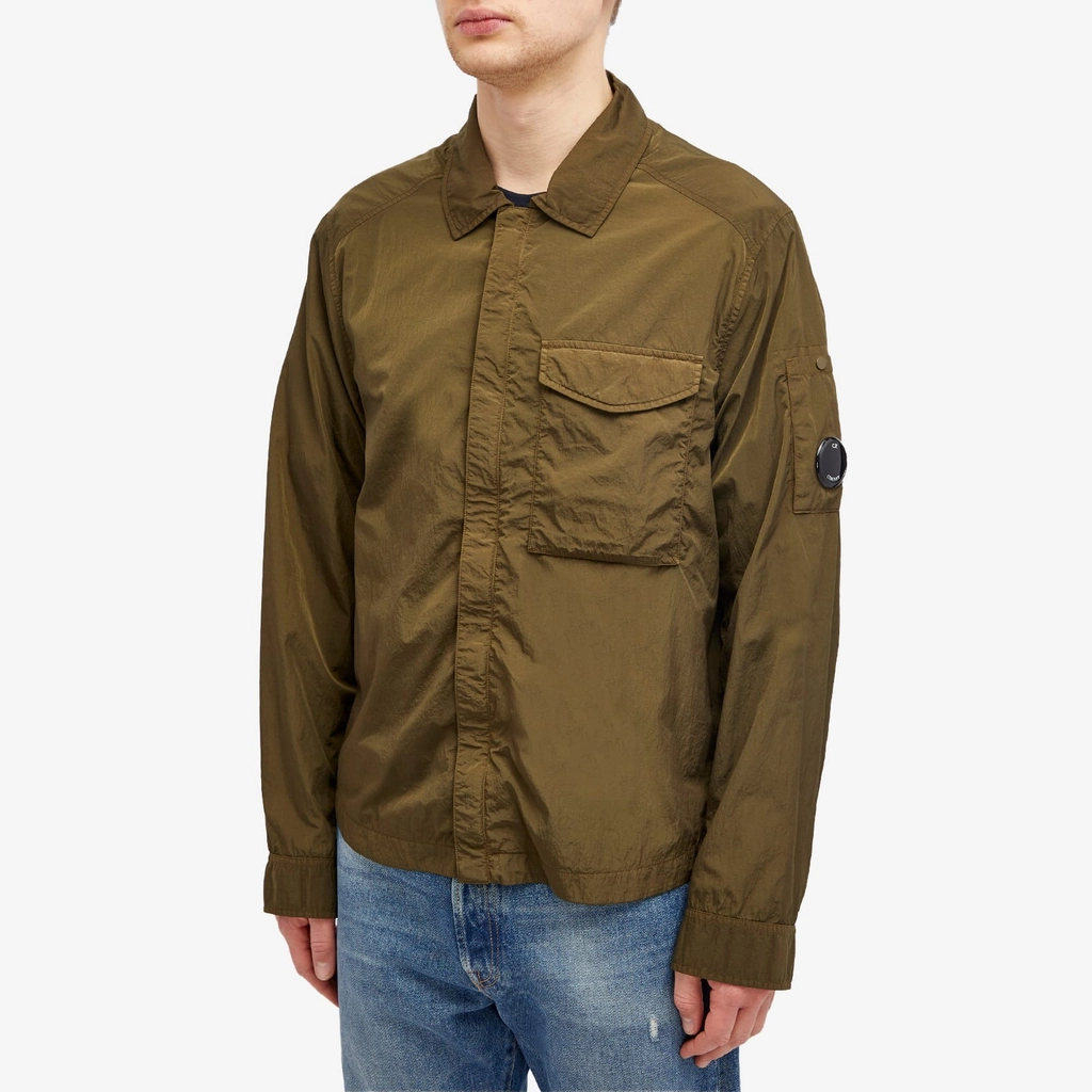CP Company Men's Chrome-R Pocket Overshirt Ivy Green